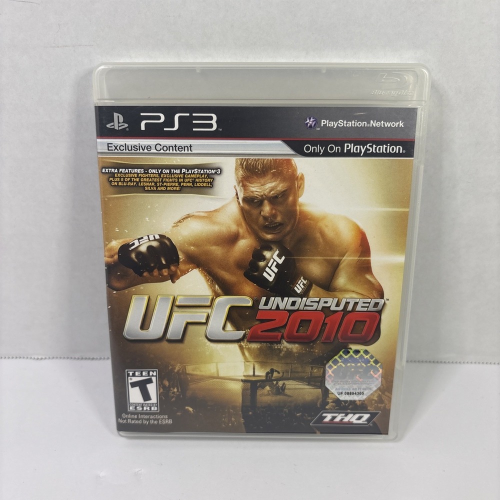 UFC Undisputed 2010 Sony PlayStation 3 PS3 Game Complete with Manual MMA THQ